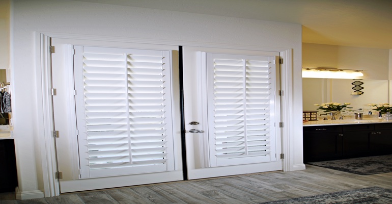 Shutters as an interior door